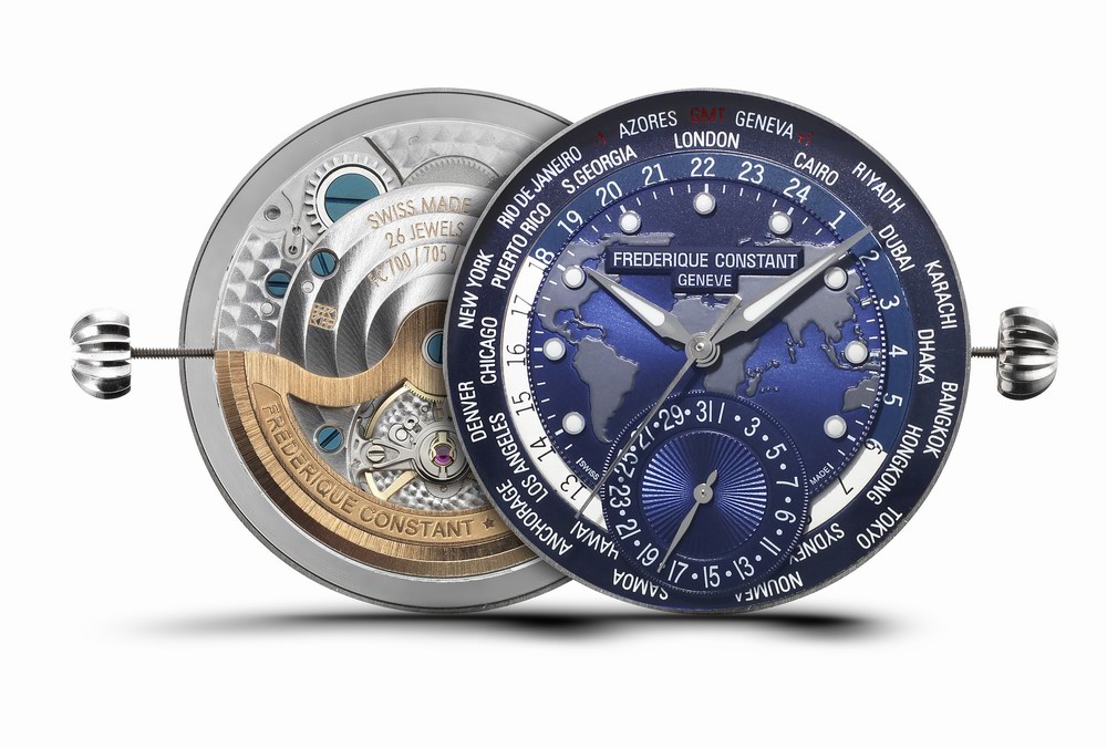瑞士制表品牌康斯登推出典雅自家机芯世界时区腕表