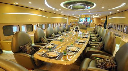 世界最大的私人飞机：无限奢华的空中宫殿