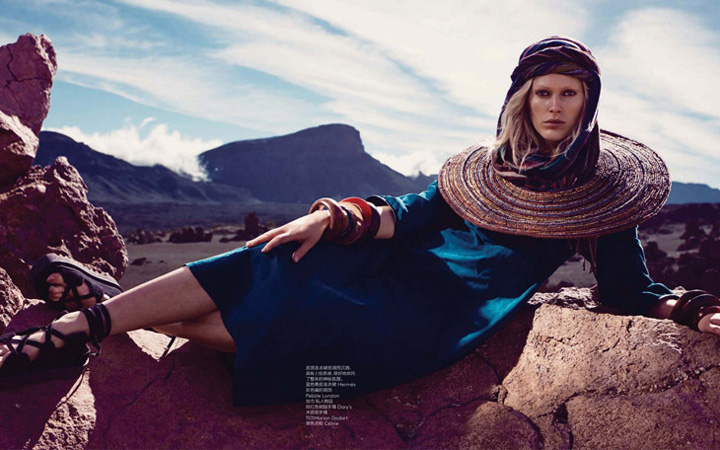 Iselin Steiro《Vogue》中国版2014年2月号