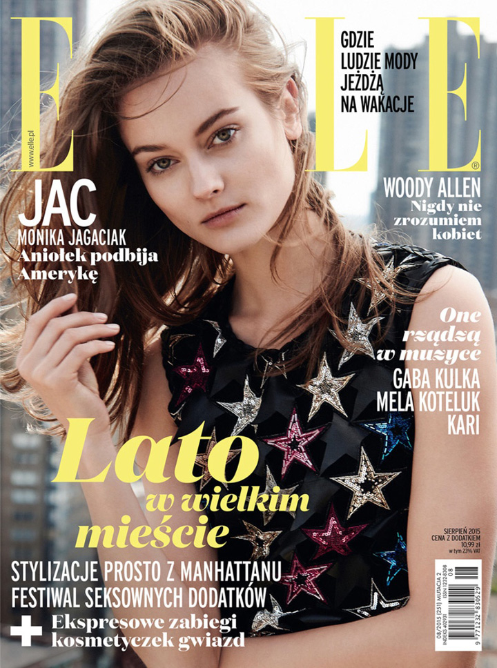 Jac Jagaciak《Elle》波兰版2015年8月号