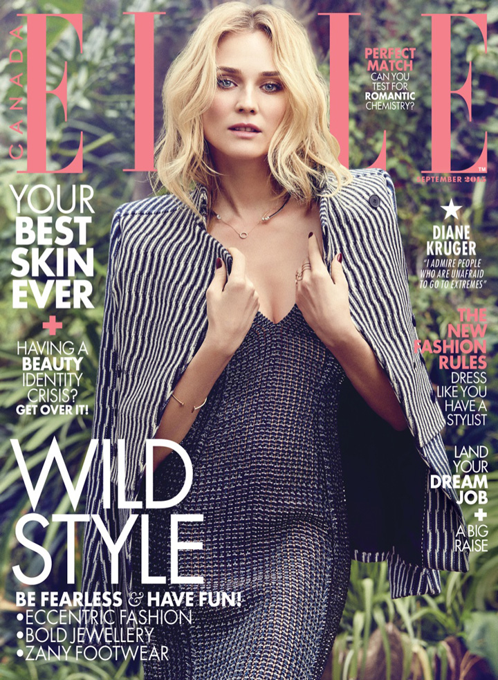 Diane Kruger《Elle》加拿大版2015年9月号