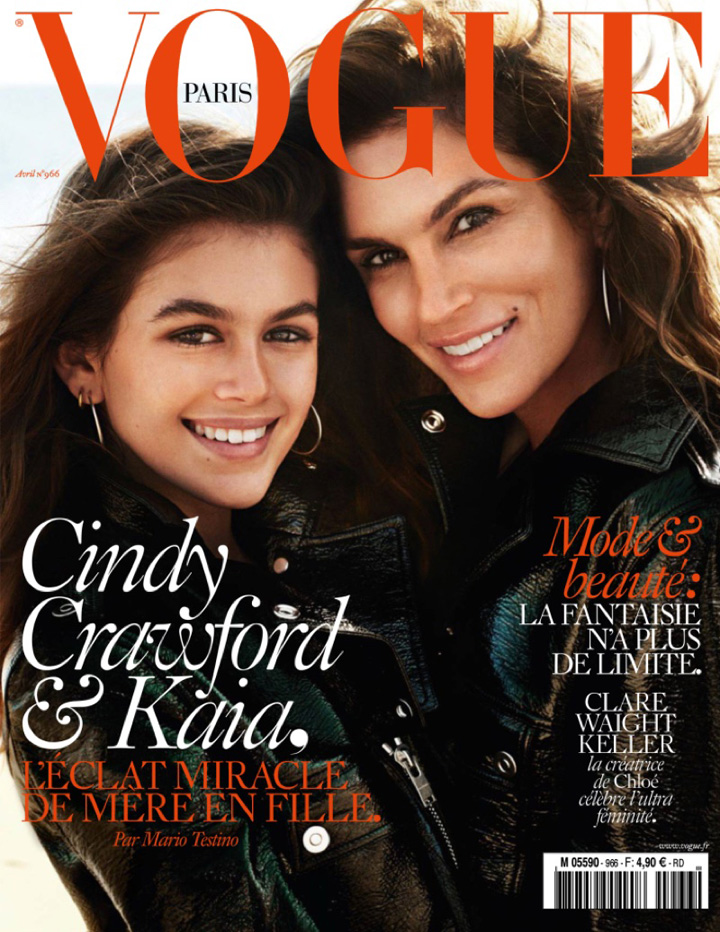 Cindy Crawford《Vogue》法国版2016年4月号