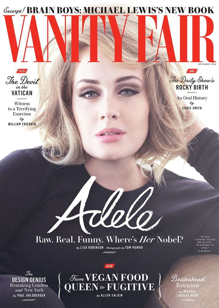 Adele《Vanity Fair》杂志2016年12月号