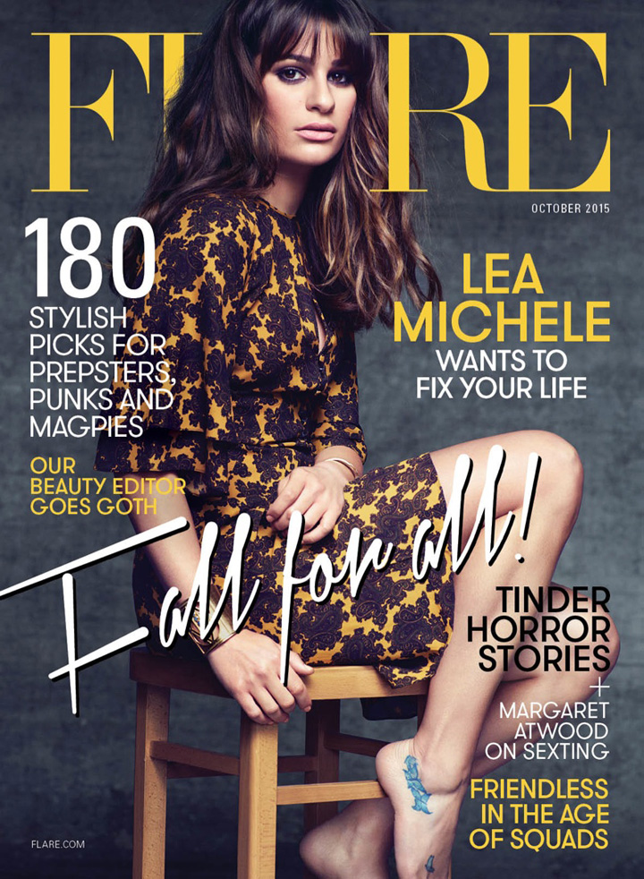 Lea Michele《Flare》杂志2015年10月号