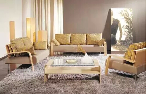 咖色沙发，充满包容感、归属感