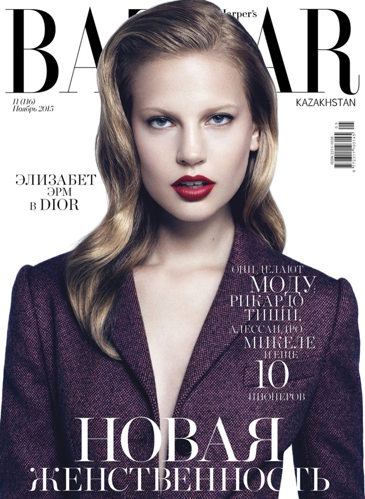 Elisabeth Erm《Harper’s Bazaar》哈萨克版2015年11月号