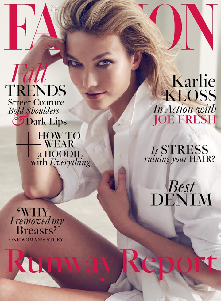 Karlie Kloss《FASHION》杂志2016年9月号