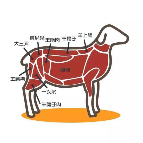 涮羊肉的8大部位