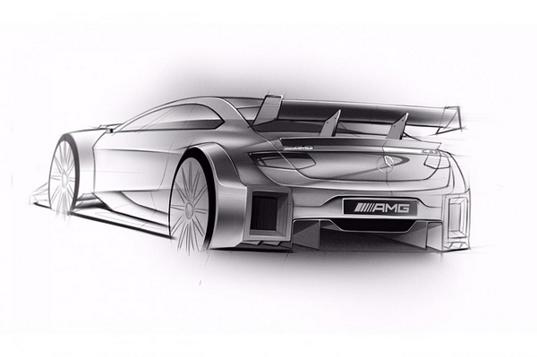 奔驰发布新一代DTM C-Class 赛车草图