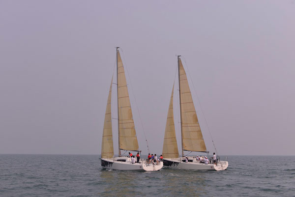 亚诺环中国海岸帆船赛首站青岛站挂帆启航