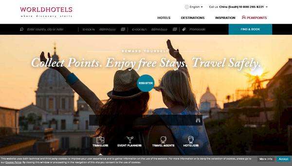 Worldhotels | 世尊国际推出全新升级网站