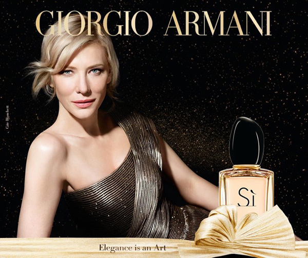 Cate Blanchett 代言全新阿玛尼Si香水广告