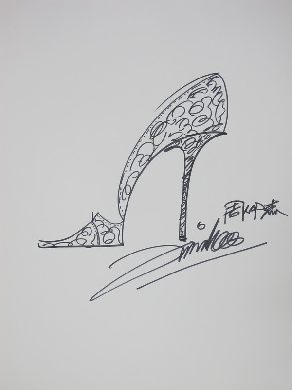 国际著名鞋子设计师JIMMY CHOO(周仰杰)的中文签名